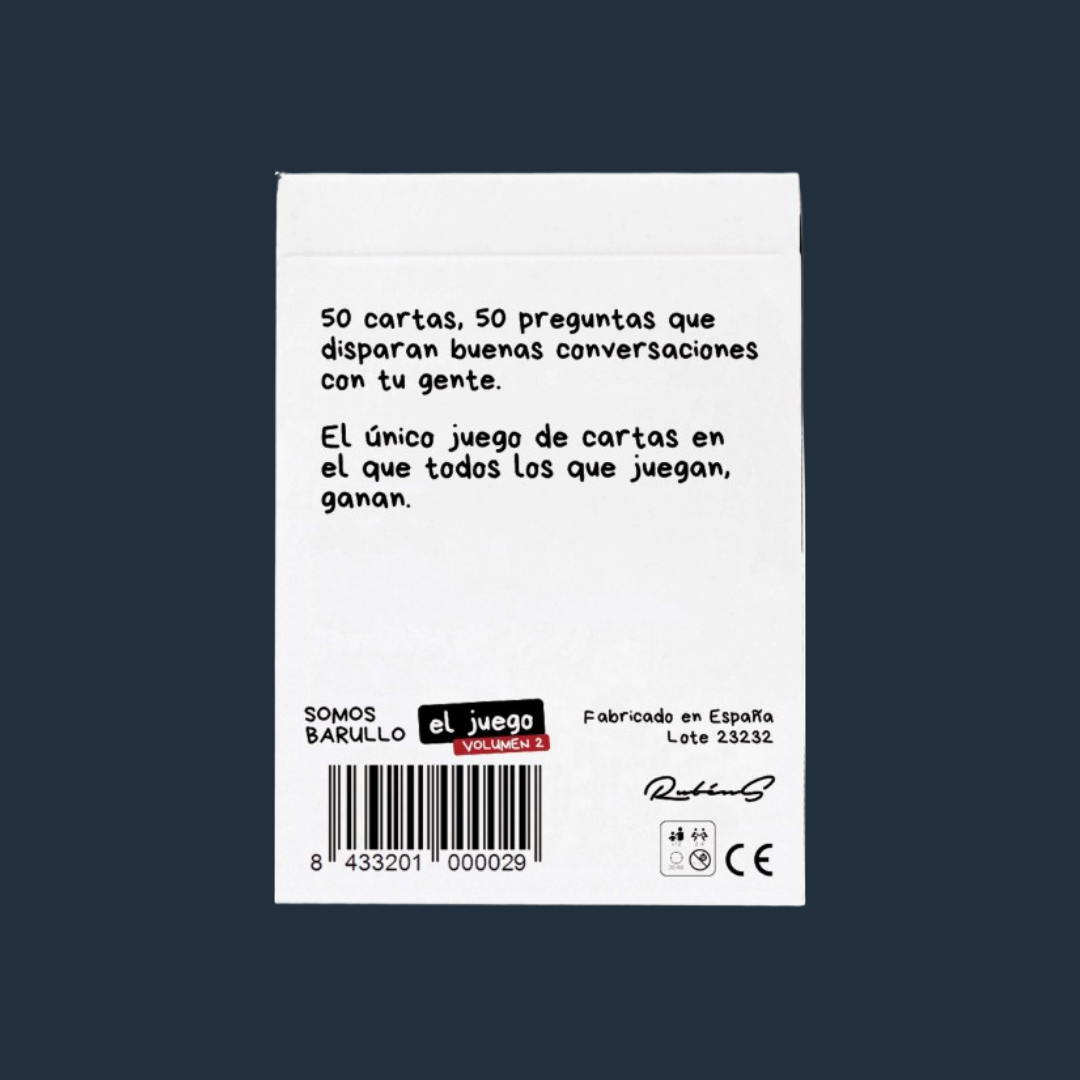 Baraja de cartas "EL JUEGO VOL.2" de Somos Barullo