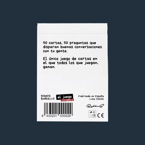 Baraja de cartas "EL JUEGO VOL.2" de Somos Barullo