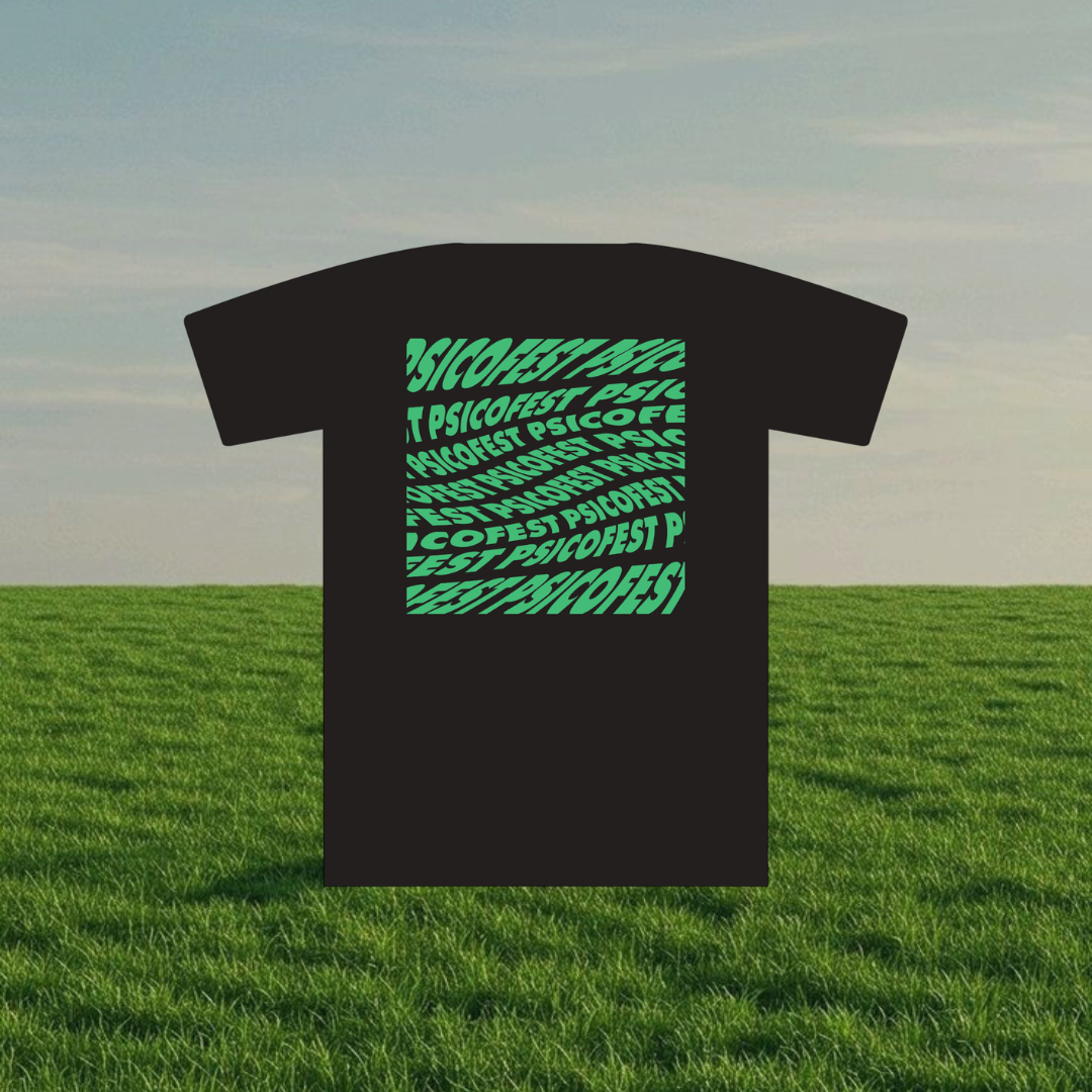 Camiseta negra "PSICOFEST"