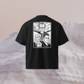 Camiseta negra oversize "BIG THREE"