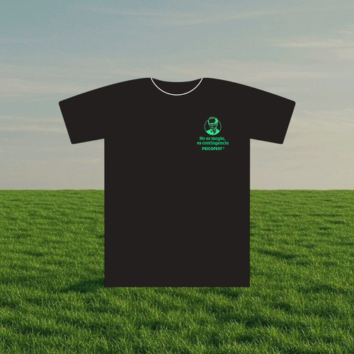 Camiseta negra "PSICOFEST"
