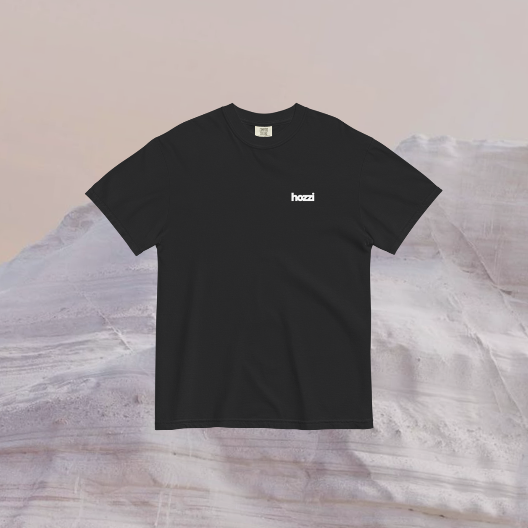 Camiseta negra oversize "BIG THREE"