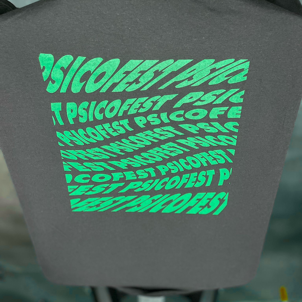 Camiseta negra "PSICOFEST"