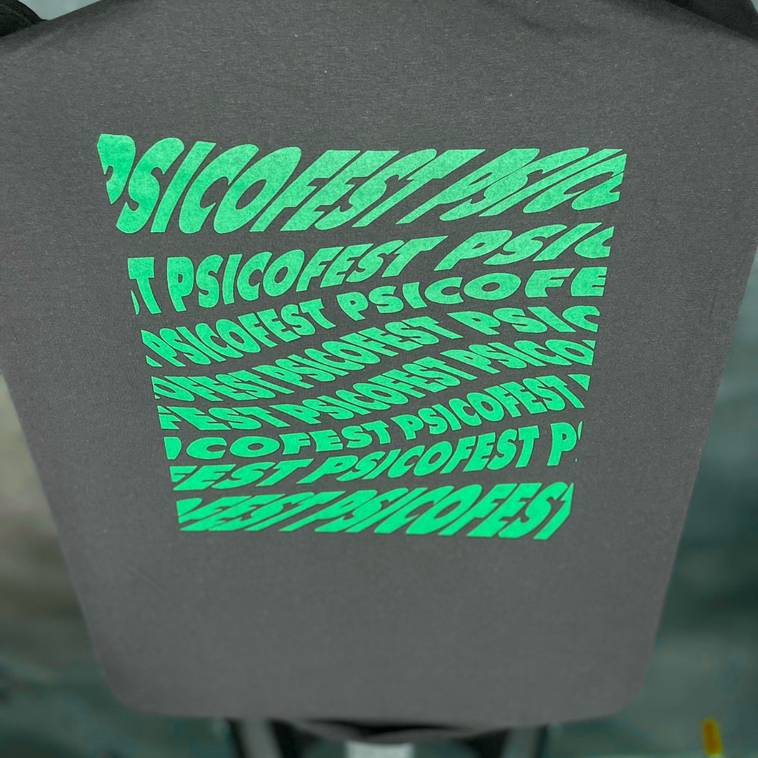 Camiseta negra "PSICOFEST"