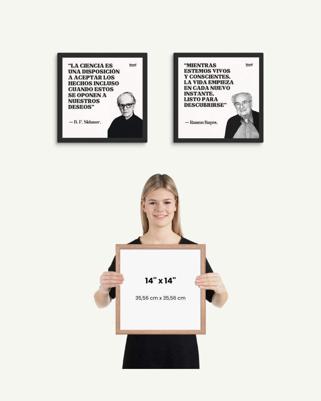 Lienzo acabado mate 14″×14″ (35.56 cm × 35.56 cm) | Alfred Adler