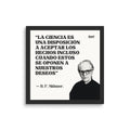Cuadro, póster o lienzo acabado mate tamaño grande con frase chula, épica, reflexiva, de psicología. Diseño artístico, moderno, estético, urbano. BF Skinner.