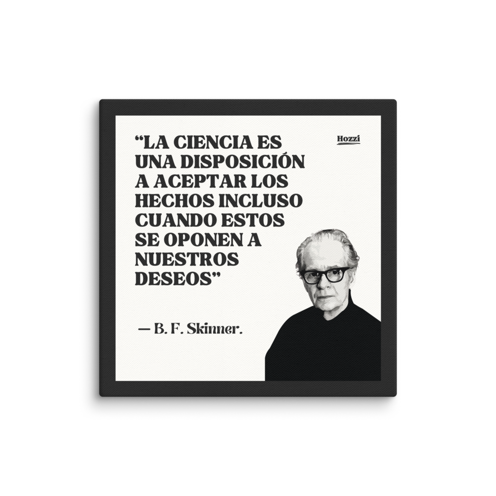 Lienzo acabado mate 35.56×35.56cm | B.F. Skinner