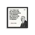Lienzo acabado mate 35.56×35.56cm | Alfred Adler