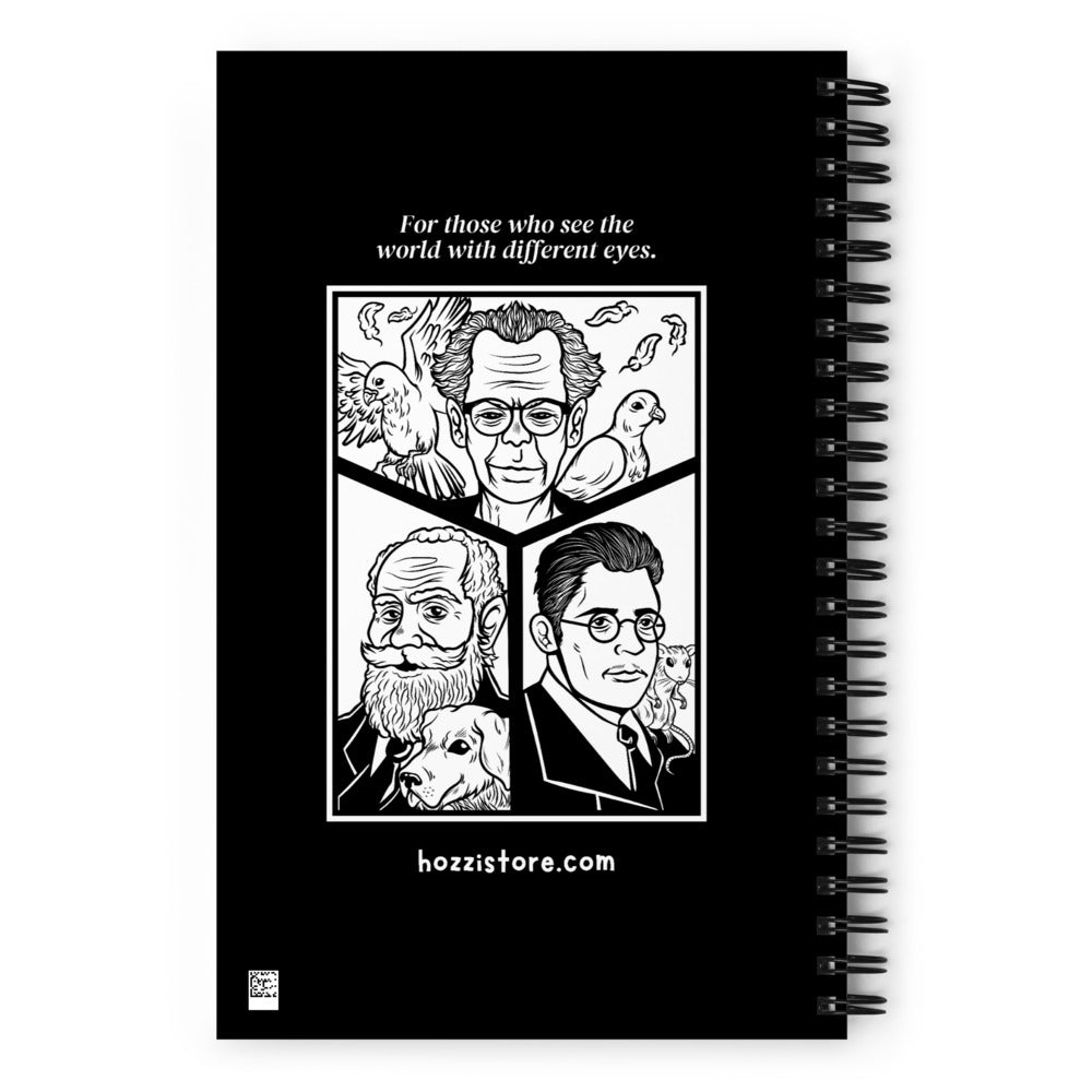 Cuaderno personalizado de psicología con diseño moderno, estético, artístico. Para apuntar notas, ideas y reflexiones en la universidad, congreso o terapia.