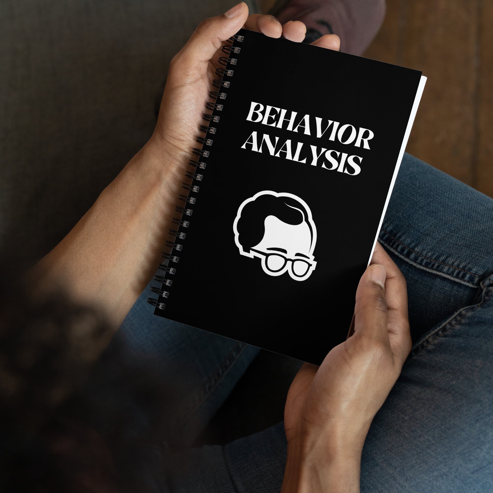 Cuaderno personalizado de psicología con diseño moderno, estético, artístico. Para apuntar notas, ideas y reflexiones en la universidad, congreso o terapia.