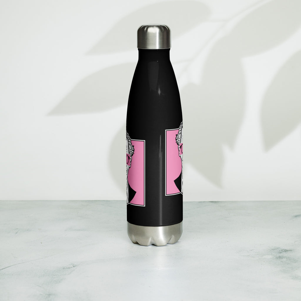 Botella de acero inoxidable de 500 ml con diseño personalizado y estética moderna, urbana, artística, minimalista. Con significado e inspiración en psicología.
