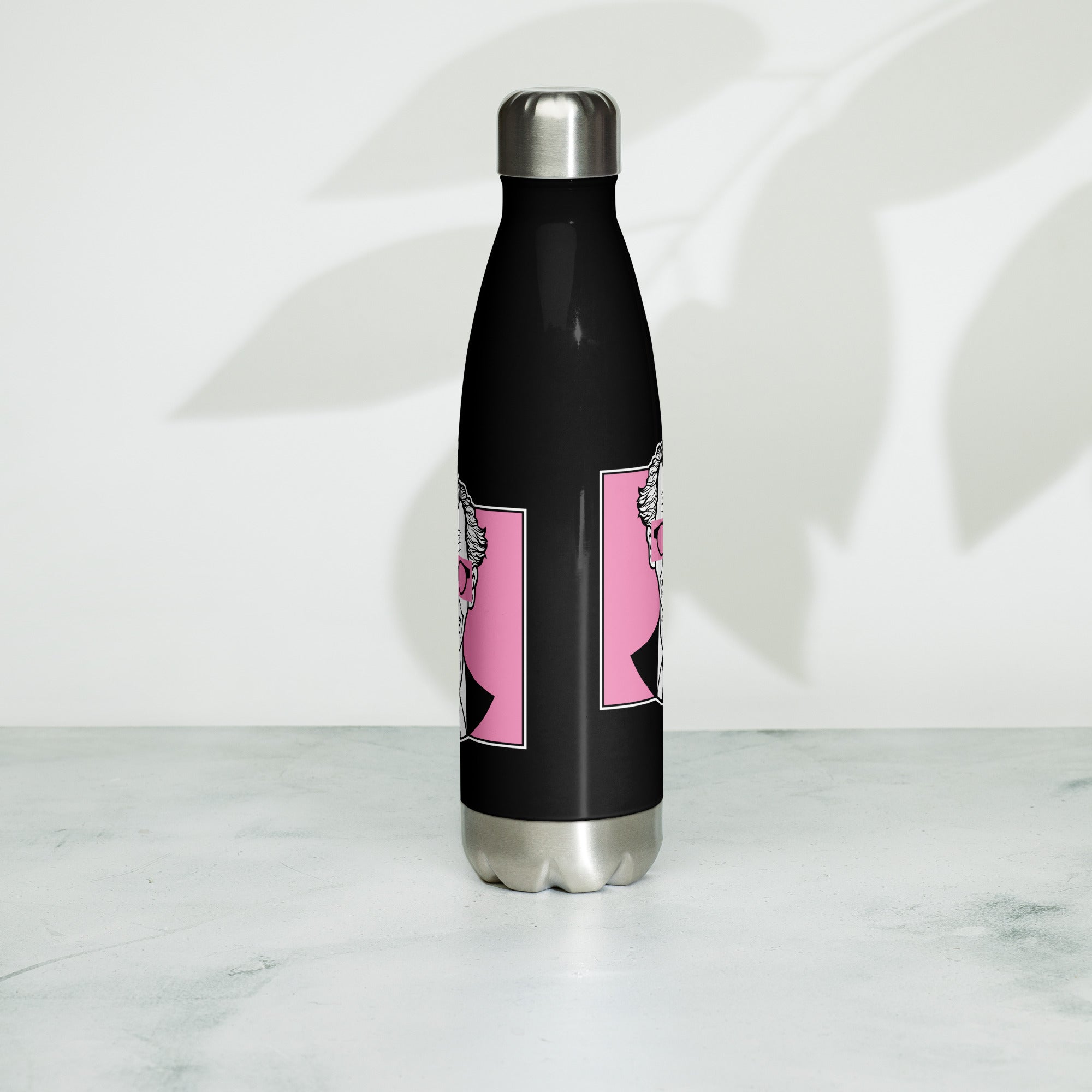 Botella de acero inoxidable de 500 ml con diseño personalizado y estética moderna, urbana, artística, minimalista. Con significado e inspiración en psicología.