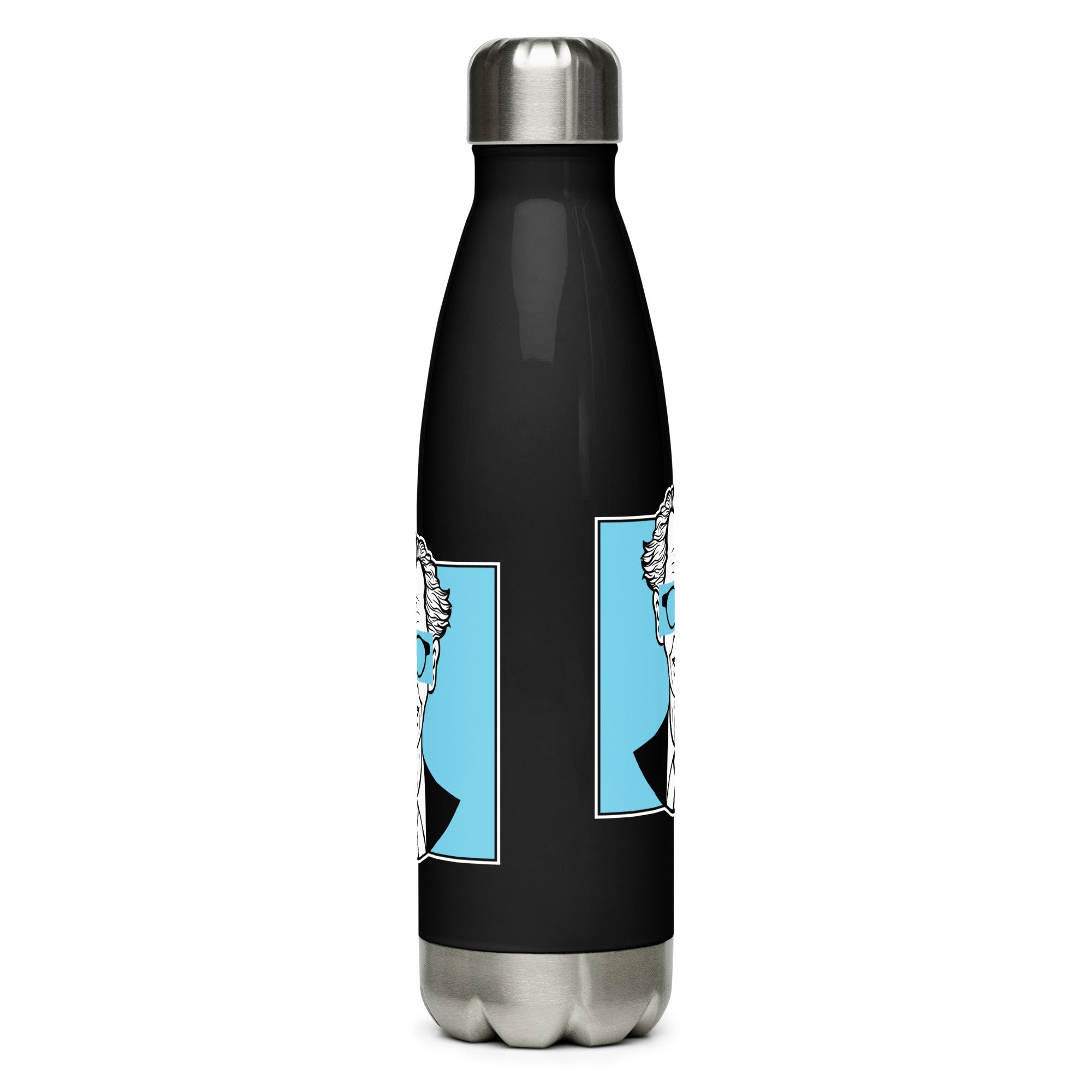 Botella de acero inoxidable de 500 ml con diseño personalizado y estética moderna, urbana, artística, minimalista. Con significado e inspiración en psicología.