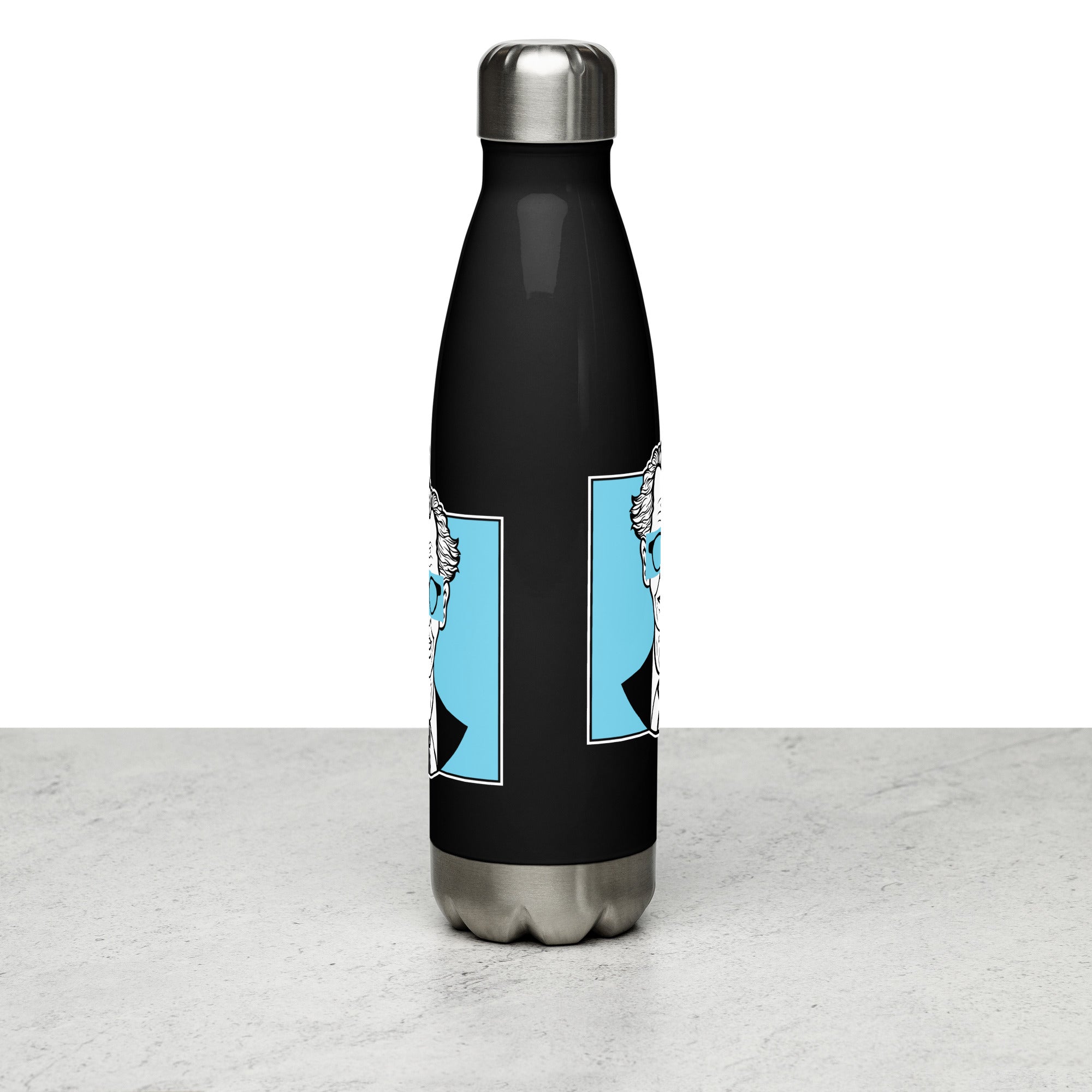 Botella de acero inoxidable de 500 ml con diseño personalizado y estética moderna, urbana, artística, minimalista. Con significado e inspiración en psicología.