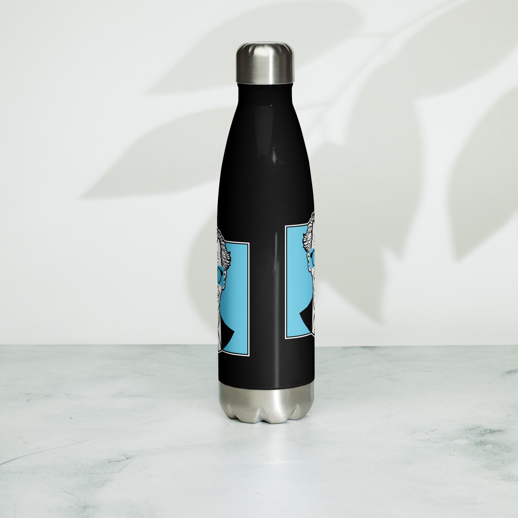 Botella de acero inoxidable de 500 ml con diseño personalizado y estética moderna, urbana, artística, minimalista. Con significado e inspiración en psicología.