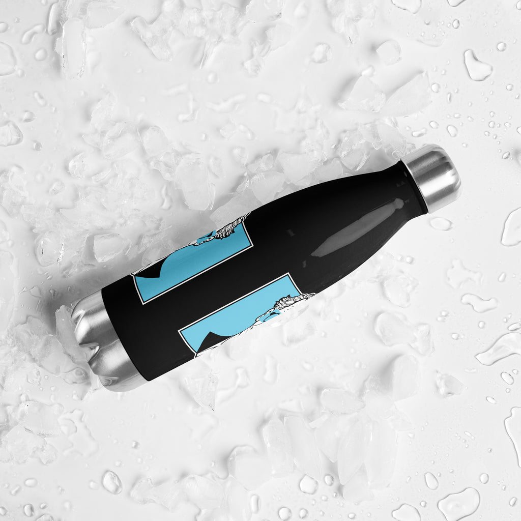 Botella de acero inoxidable de 500 ml con diseño personalizado y estética moderna, urbana, artística, minimalista. Con significado e inspiración en psicología.