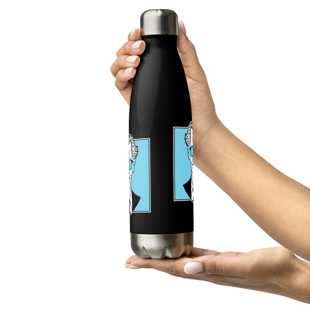 Botella de acero inoxidable de 500 ml con diseño personalizado y estética moderna, urbana, artística, minimalista. Con significado e inspiración en psicología.