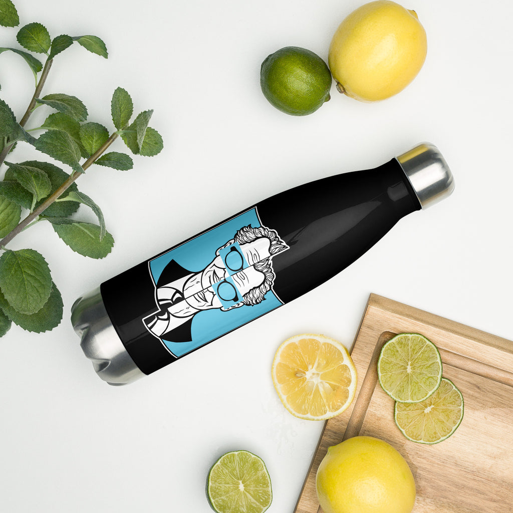 Botella de acero inoxidable de 500 ml con diseño personalizado y estética moderna, urbana, artística, minimalista. Con significado e inspiración en psicología.