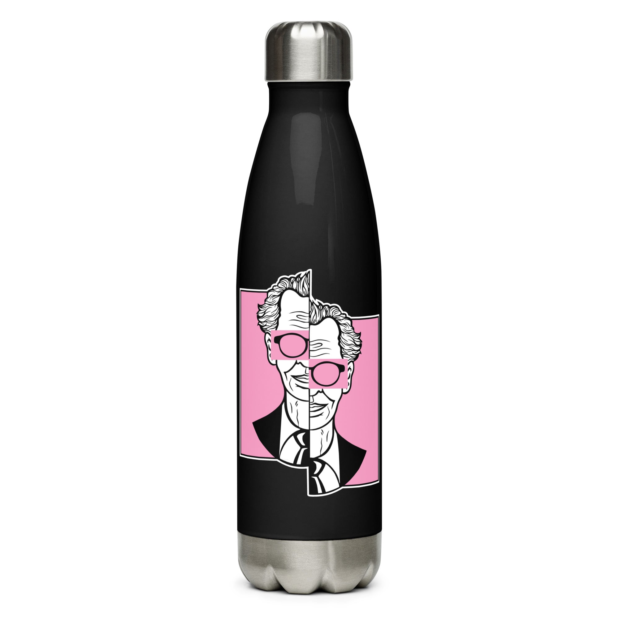 Botella de acero inoxidable de 500 ml con diseño personalizado y estética moderna, urbana, artística, minimalista. Con significado e inspiración en psicología.