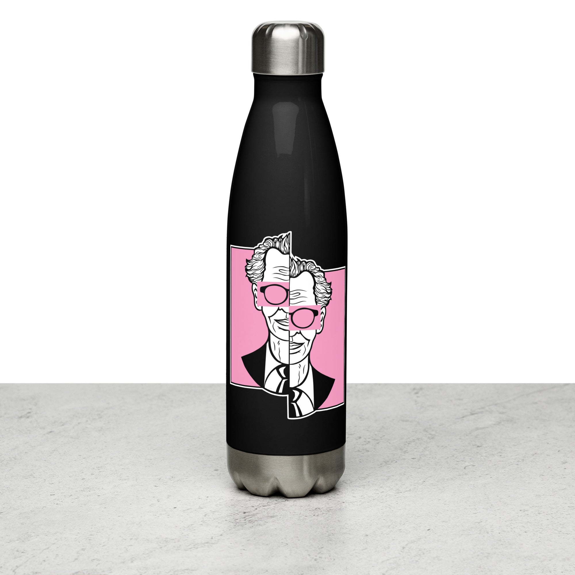 Botella de acero inoxidable de 500 ml con diseño personalizado y estética moderna, urbana, artística, minimalista. Con significado e inspiración en psicología.