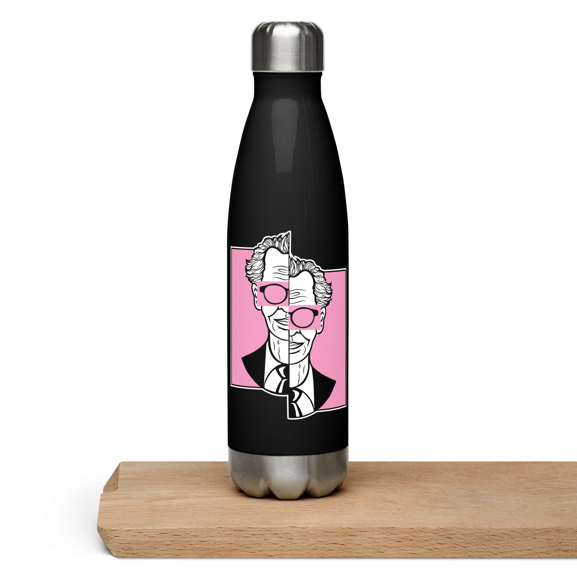 Botella de acero inoxidable de 500 ml con diseño personalizado y estética moderna, urbana, artística, minimalista. Con significado e inspiración en psicología.