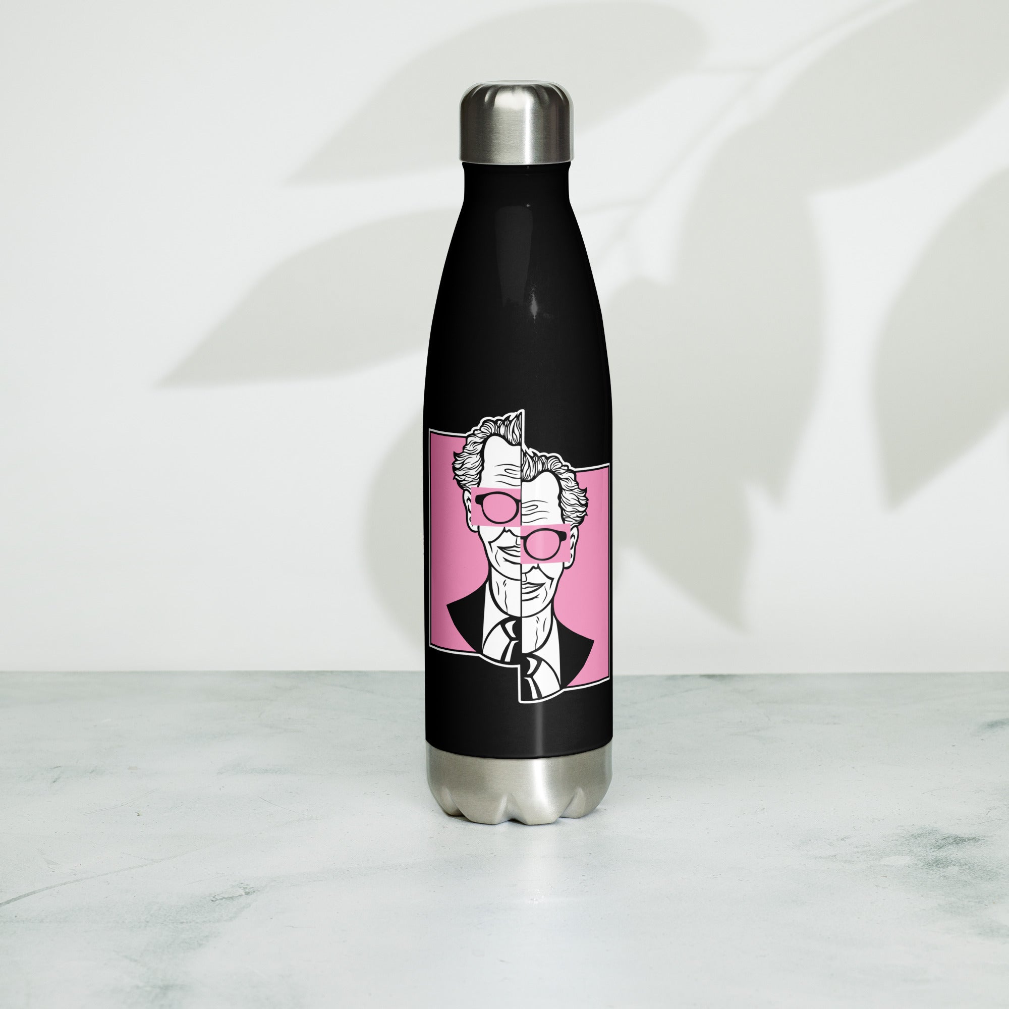 Botella de acero inoxidable de 500 ml con diseño personalizado y estética moderna, urbana, artística, minimalista. Con significado e inspiración en psicología.