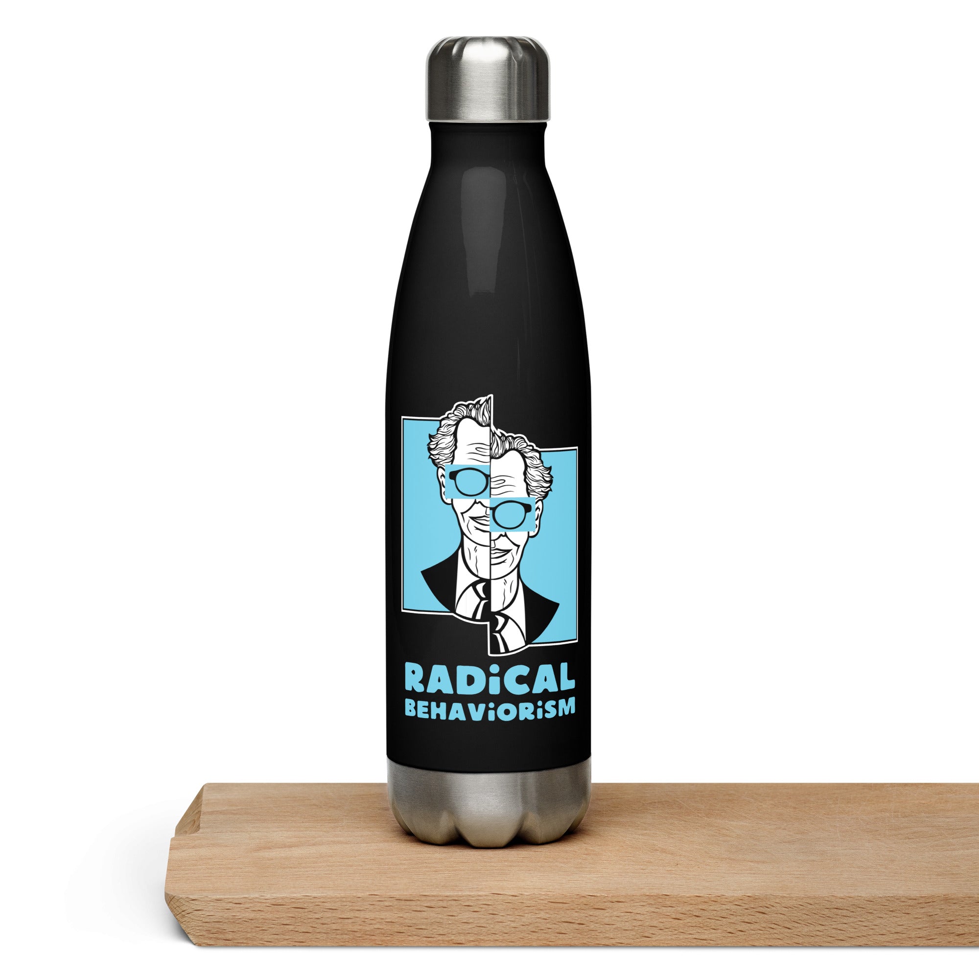 Botella de acero inoxidable de 500 ml con diseño personalizado y estética moderna, urbana, artística, minimalista. Con significado e inspiración en psicología.