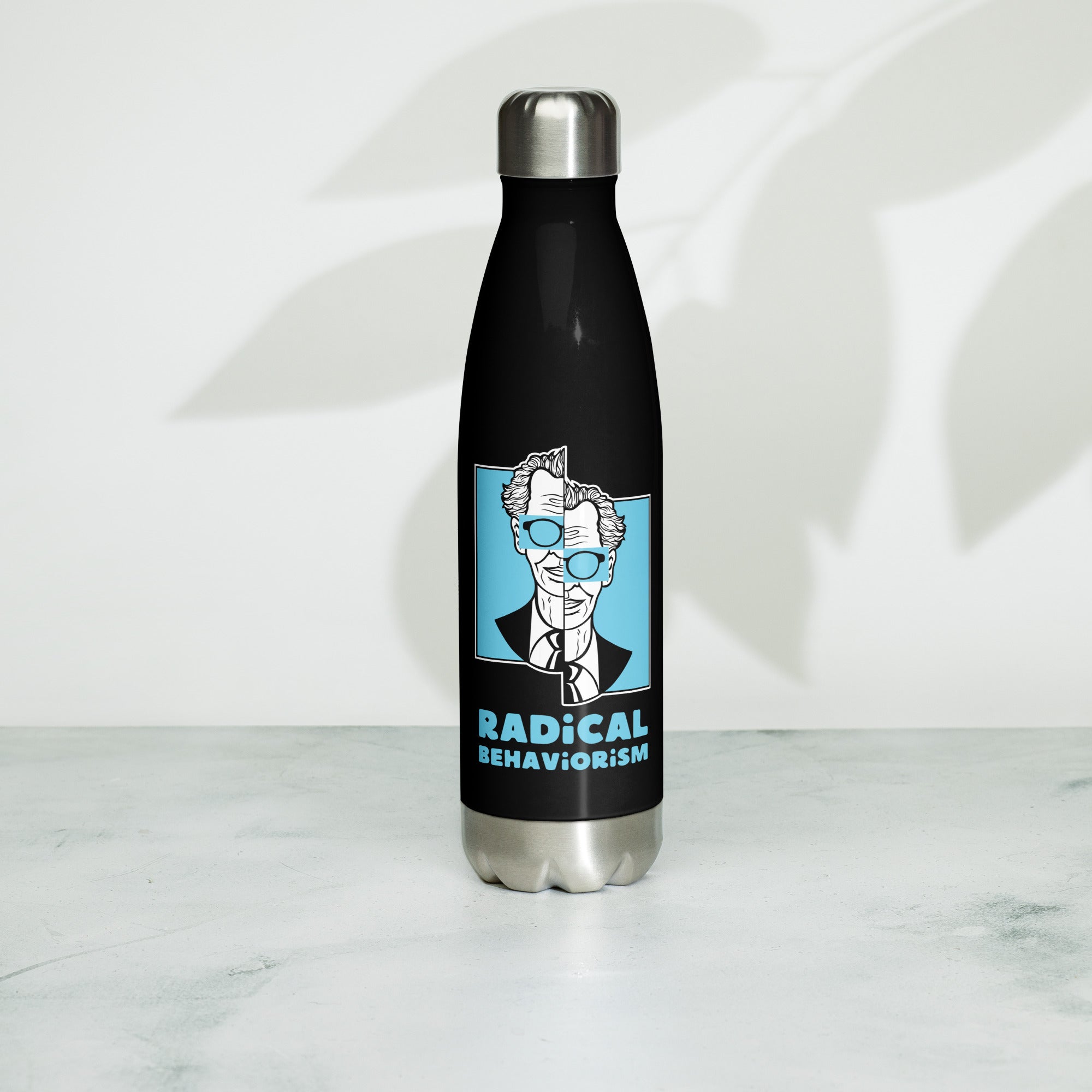Botella de acero inoxidable de 500 ml con diseño personalizado y estética moderna, urbana, artística, minimalista. Con significado e inspiración en psicología.