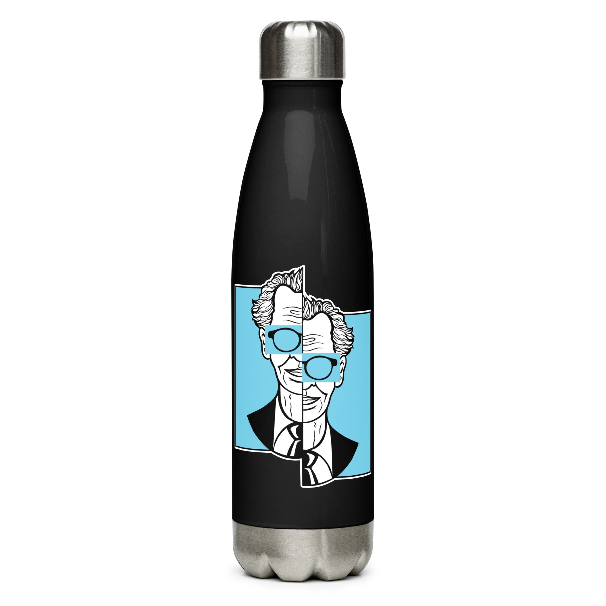 Botella de acero inoxidable de 500 ml con diseño personalizado y estética moderna, urbana, artística, minimalista. Con significado e inspiración en psicología.