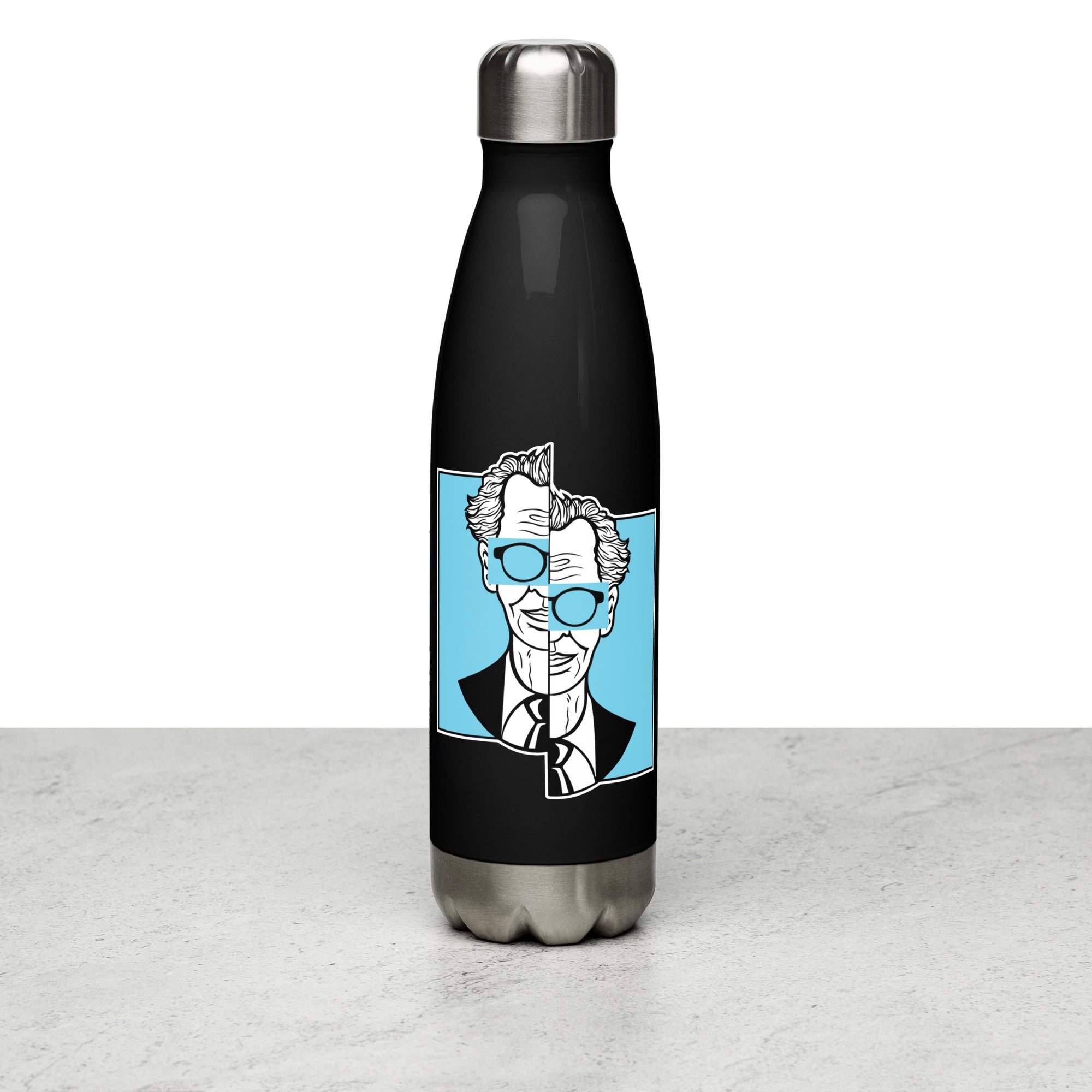 Botella de acero inoxidable de 500 ml con diseño personalizado y estética moderna, urbana, artística, minimalista. Con significado e inspiración en psicología.