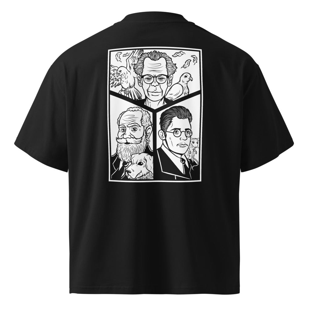 Camiseta oversize de moda con estética urbana y moderna. Diseño inspirado en psicología y con significado profundo. Perfecta para expresar identidad y juventud.