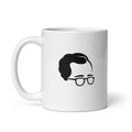 Taza blanca brillante de 325 ml con diseño personalizado, bonito, moderno, artístico, simbólico y urbano. Con significado profundo inspirado en la psicología.